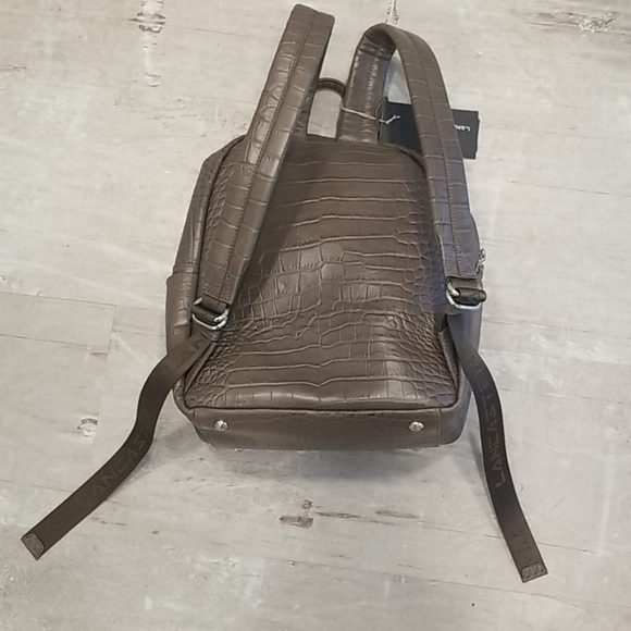 💕LANCASTER PARIS💕 Embossed Crocodile Backpack - Picture 11 of 16